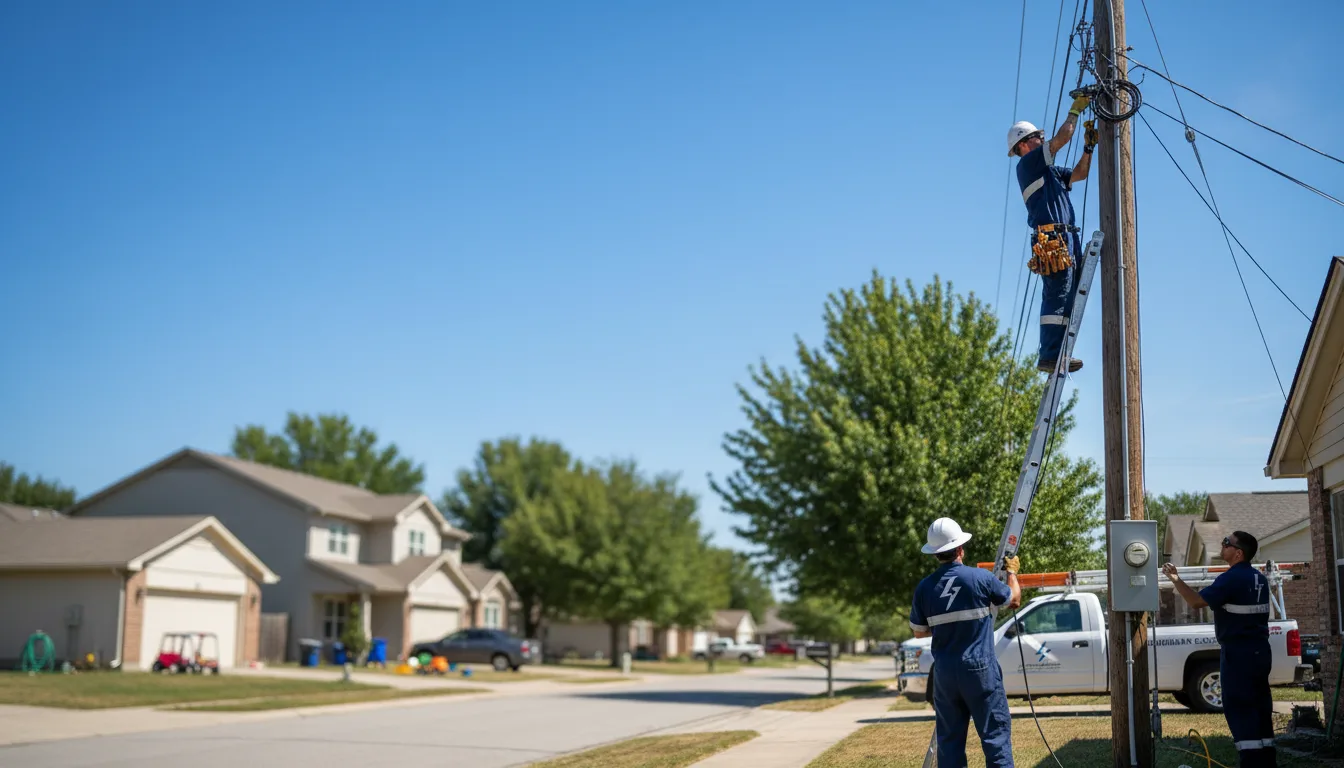Residential electrician providing installation services in Polk, OH